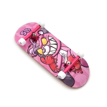 34mm x 96mm Pro Fingerboard Set-Up (Complete) | Real Wood Deck (5-Layers) | Pro Trucks with Lock-Nuts | Polyurethane Pro Wheels | Real Ball Bearings | Pink Teddy  SPITBOARDS